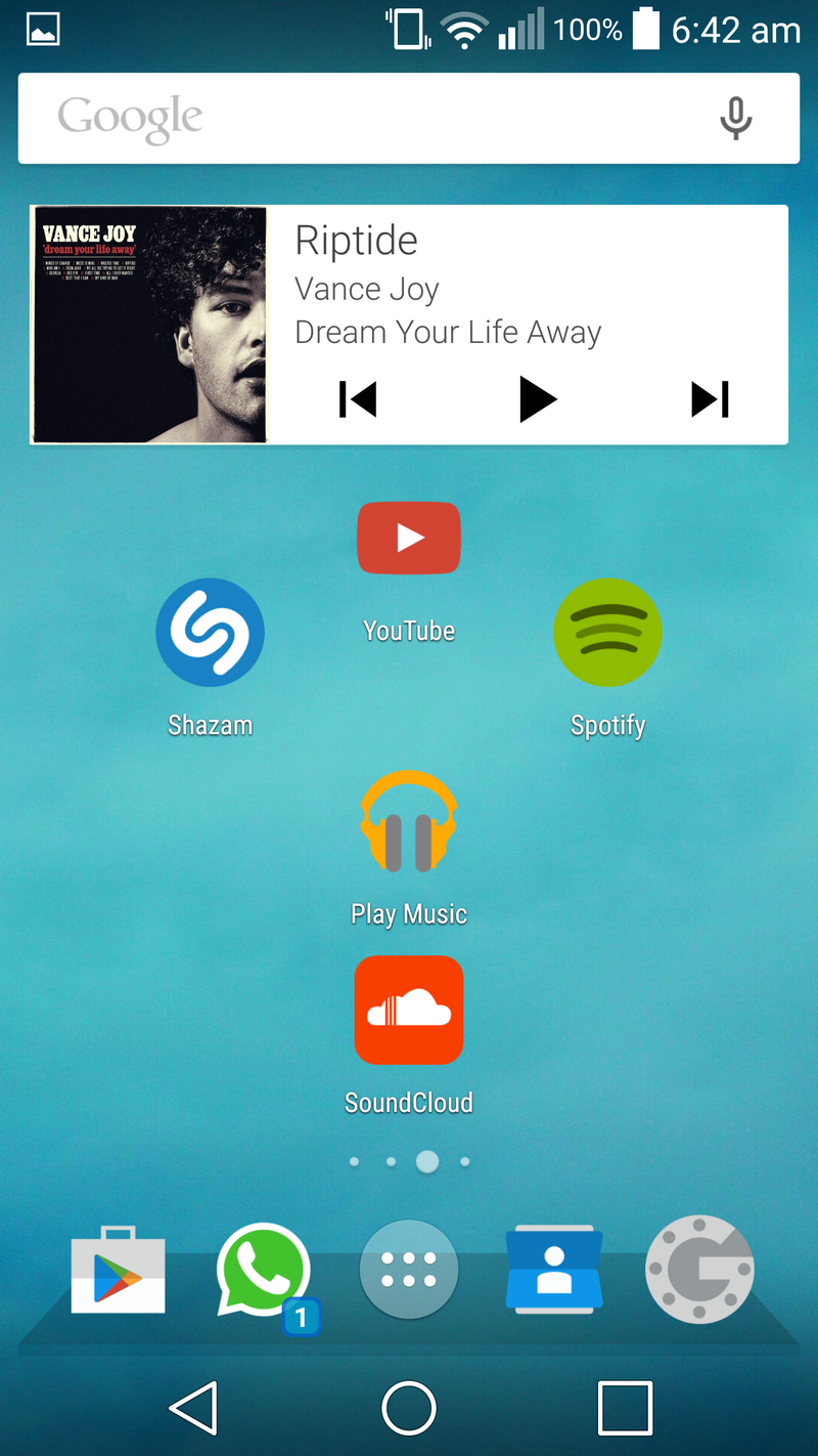 Illustration for article titled Simplistic Home Screen (My first ever!)